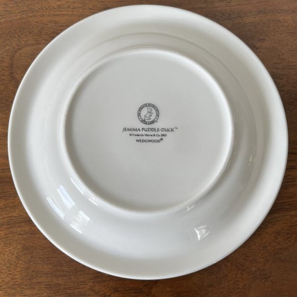 Wedgwood Jemima Puddle-Duck Child's Plate Beatrix Potter 6.25" 2003 Easter Pink - Picture 6 of 8